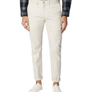 Ben Sherman Men's Slim Fit Stretch Chino Pants, Cotton, Putty, 36x32